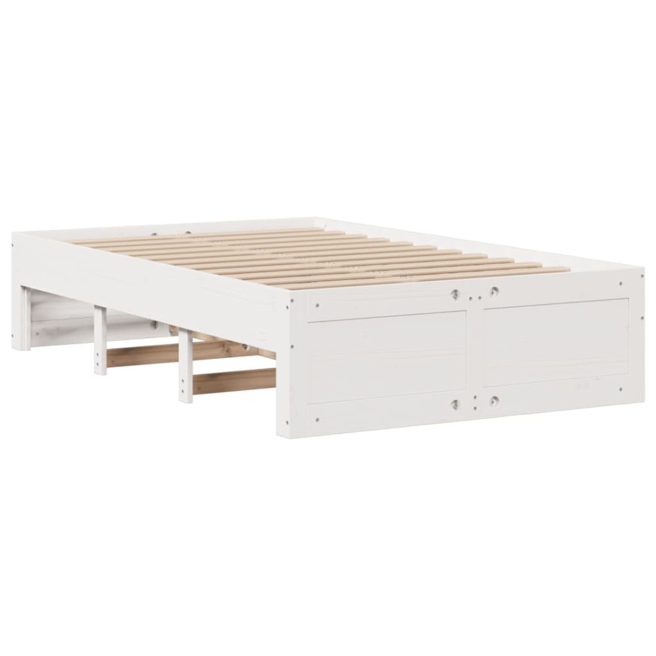 Cama sin colchón con cajones madera de pino blanco 120x190