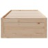 Cama sin colchón con cajones madera maciza de pino 75x190