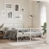 Estructura cama sin colchón con estribo metal blanco 140x200
