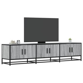 Mueble para TV madera de ingeniería gris Sonoma 180x35x41
