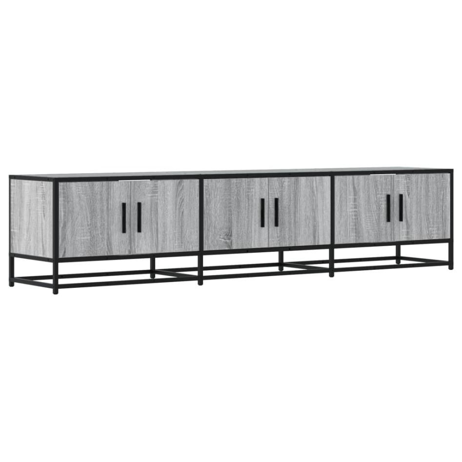 Mueble para TV madera de ingeniería gris Sonoma 180x35x41