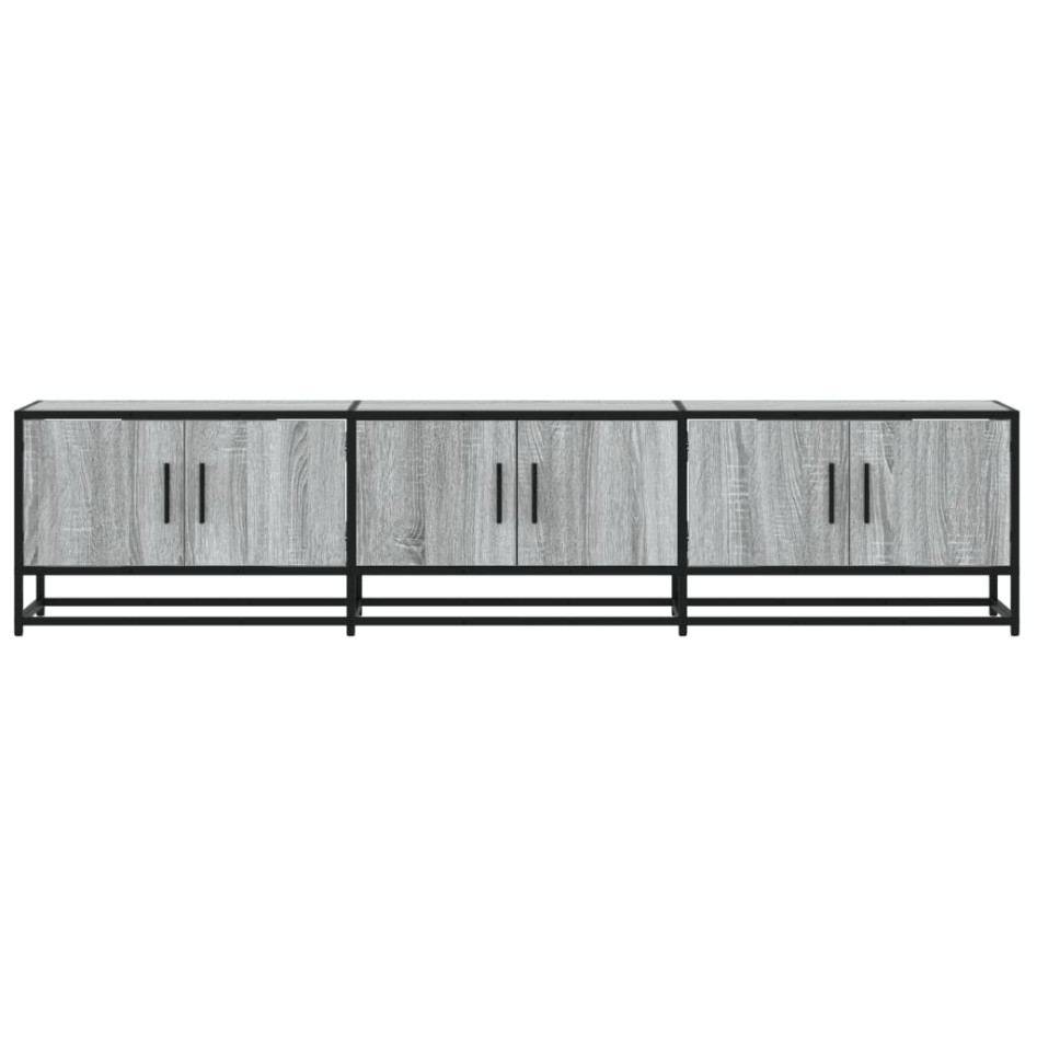 Mueble para TV madera de ingeniería gris Sonoma 180x35x41