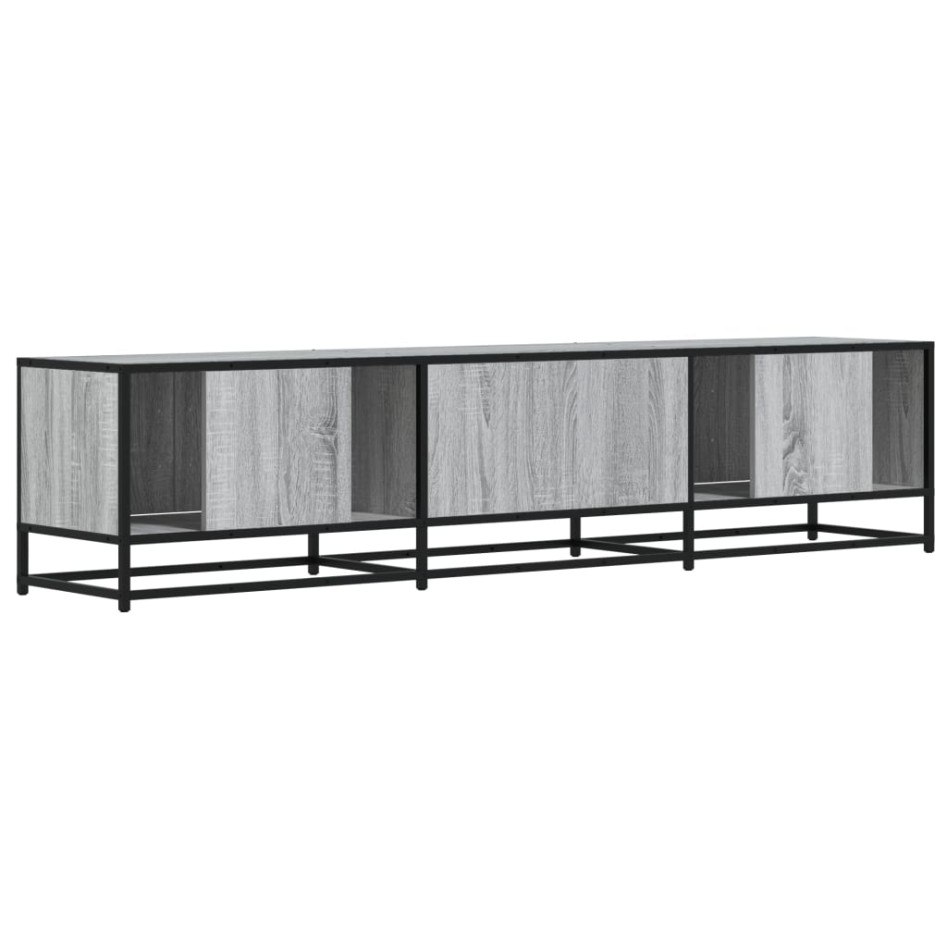 Mueble para TV madera de ingeniería gris Sonoma 180x35x41
