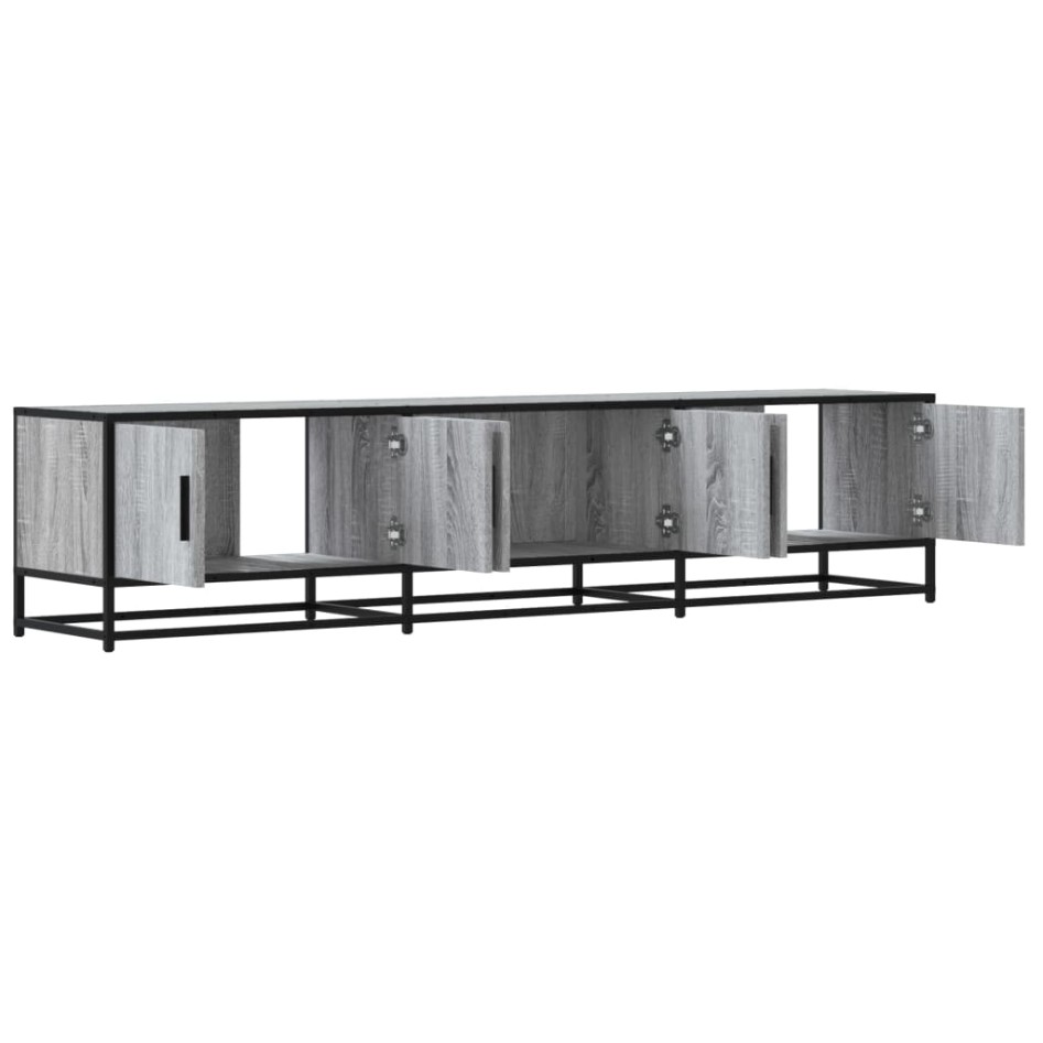 Mueble para TV madera de ingeniería gris Sonoma 180x35x41