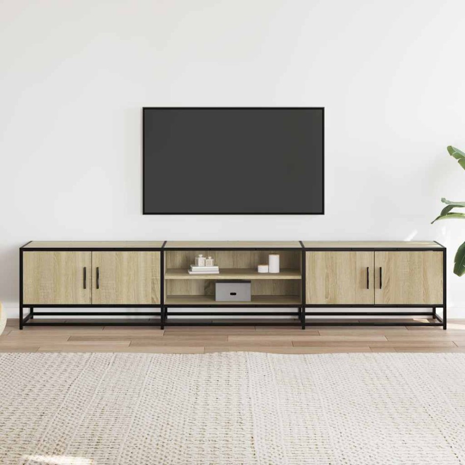 Mueble para TV madera de ingeniería roble Sonoma 210x35x41