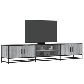 Mueble para TV madera de ingeniería gris Sonoma 210x35x41