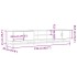 Mueble para TV madera de ingeniería gris Sonoma 210x35x41