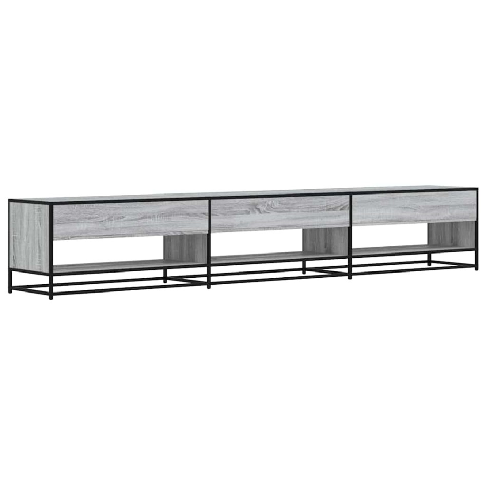 Mueble de TV madera de ingeniería gris Sonoma 270x40x46