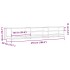 Mueble de TV madera de ingeniería gris Sonoma 270x40x46