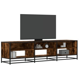 Mueble para TV madera de ingeniería roble ahumado 180x40x46