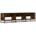 Mueble para TV madera de ingeniería roble ahumado 180x40x46