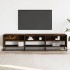 Mueble para TV madera de ingeniería roble ahumado 180x40x46
