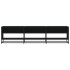 Mueble de TV madera de ingeniería negro 180x40x46