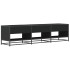 Mueble de TV madera de ingeniería negro 180x40x46