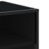 Mueble de TV madera de ingeniería negro 180x40x46