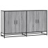 Aparador madera de ingeniería gris Sonoma 134x35x76