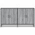 Aparador madera de ingeniería gris Sonoma 134x35x76