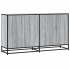 Aparador madera de ingeniería gris Sonoma 134x35x76