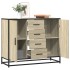Aparador de madera de ingeniería roble Sonoma 92x35x76