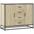 Aparador de madera de ingeniería roble Sonoma 92x35x76