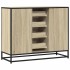 Aparador de madera de ingeniería roble Sonoma 92x35x76