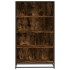 Estantería madera de ingeniería roble ahumado 80,5x35x139