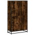Estantería madera de ingeniería roble ahumado 80,5x35x139