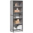 Estantería de madera de ingeniería gris Sonoma 60x35x170,5