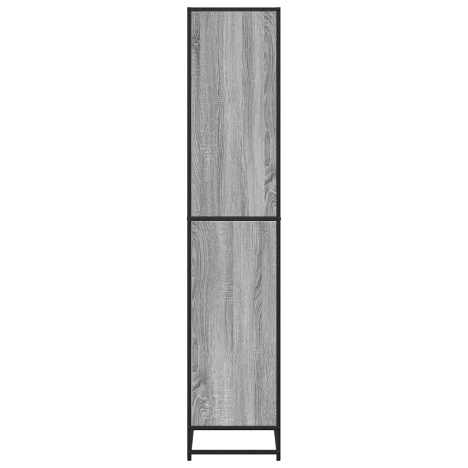 Estantería de madera de ingeniería gris Sonoma 60x35x170,5