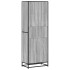 Estantería de madera de ingeniería gris Sonoma 60x35x170,5