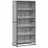 Estantería de madera de ingeniería gris Sonoma 80,5x35x170,5