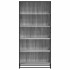 Estantería de madera de ingeniería gris Sonoma 80,5x35x170,5