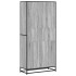 Estantería de madera de ingeniería gris Sonoma 80,5x35x170,5