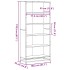 Estantería de madera de ingeniería gris Sonoma 80,5x35x170,5