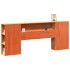 Cabecero de cama almacenaje madera maciza pino marrón 200