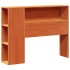 Cabecero de cama almacenaje madera maciza pino marrón 100