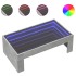 Mesa de centro con Infinity LED gris hormigón 90x50x30