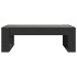 Mesa de centro con Infinity LED negro 90x53x30