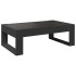 Mesa de centro con Infinity LED negro 90x53x30