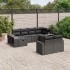 Set de sofás de jardín 10 pzas cojines ratán sintético