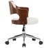 Silla comedor giratoria madera curvada cuero sintético