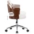 Silla comedor giratoria madera curvada cuero sintético