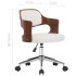Silla comedor giratoria madera curvada cuero sintético
