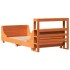 Estructura de cama sin colchón madera de pino marrón 90x200