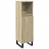 Set de muebles de baño 3 pzas madera contrachapada roble