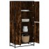 Aparador alto madera de ingeniería roble ahumado 68x35x139