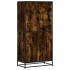 Aparador alto madera de ingeniería roble ahumado 68x35x139