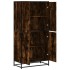 Aparador alto madera de ingeniería roble ahumado 68x35x139