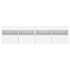 Muebles de TV de pared con luces LED 2 uds blanco 80x30x40