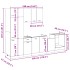 Set de muebles de cocina 7 pzas madera ingeniería roble